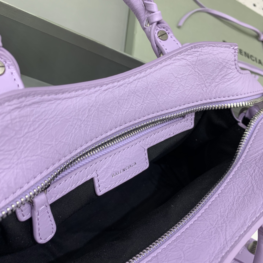 Balenciaga Neo Cagole XS Handbag Shoulder Bag Light Purple